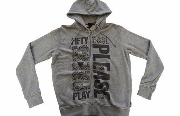 Diesel 55DSL mens Furryfun sweat hooded sweater zip cardigan grey D961 size small (Press play please)