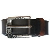 Ballard Dark Brown Leather Buckle Belt