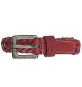 Berna-Service Dark Red Woven Leather Belt