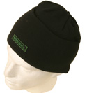 Diesel Black Hat with Green Stitched Logo