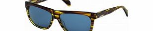 Diesel Blue-Brown Stripe DL0100 Sunglasses