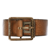 Diesel Boomer Brown Leather Buckle Belt