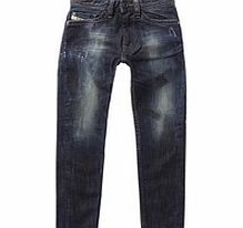 Boys 2-11yrs dark blue cotton jeans