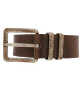 Brina Brown Leather Buckle Belt