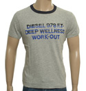 Grey T-Shirt with Black and Navy Logo
