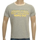 Grey T-Shirt with Green and Yellow Logo