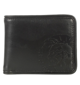 Diesel Happpy Neela Small Black Leather Wallet