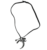 Jancios Leather Charm Necklace