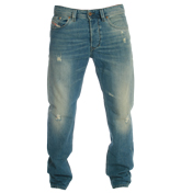 Larkee 880L Mid Denim Tapered Leg Jeans -