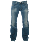 Larkee 885V Mid Blue Straight Leg Jeans