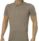 Diesel Light Grey Cotton Polo Shirt with Diesel - Class of 1978 Design