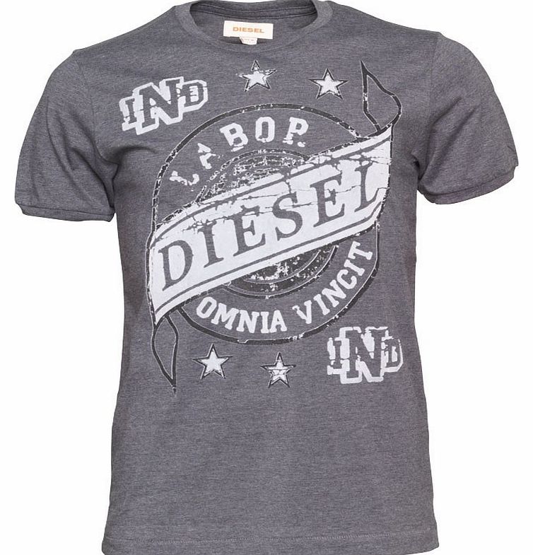 Diesel Mens Aves RS T-Shirt Charcoal