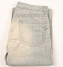 Mens Faded Denim Button Fly Jeans - 30 Leg