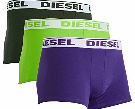 Diesel Shawn Three Pack Boxers - Green/purple/dark green