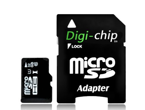 Digi-Chip HIGH SPEED 32GB UHS-1 CLASS 10 Micro-SD Memory Card for HTC One M8, Butterfly S, 8XT and One Max Mob