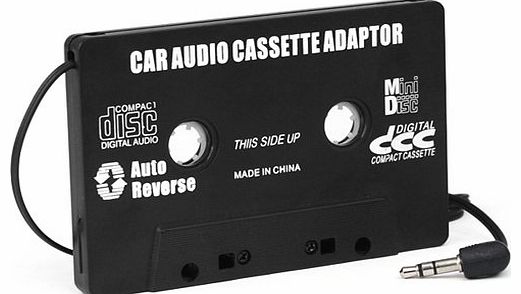  Car Black Cassette tape Adaptor for MP3 iPod Nani CD MD