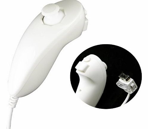 Digiflex White Nunchuck Controller Remote for Nintendo Wii Console (Non OEM)