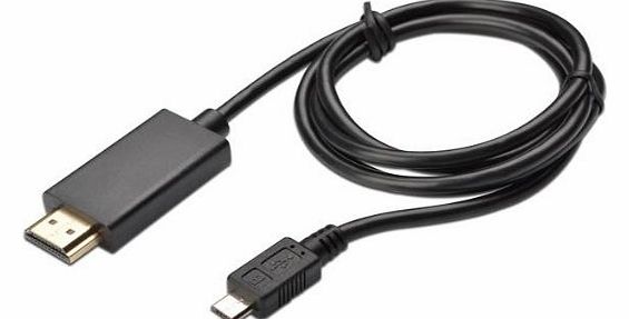 Digitus  MHL 3.0m USB Micro B Male to HDMI Type A Male Connection Cable - Black