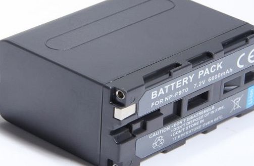 DILL Replacement for Sony NP-F970 InfoLITHIUM L Series Camcorder Battery, 7.2v 6600mAh