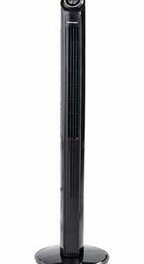Dimplex Black Oscillating Tower Fan with Remote