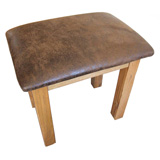 Direct Forest Products Trafalgar Stool with aged seat pad