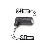 Discountextras 2.5MM PLUG TO 3.5MM SOCKET STEREO HEADPHONE ADAPTER FOR MP3, PDA, MOBILE - By Discountextras