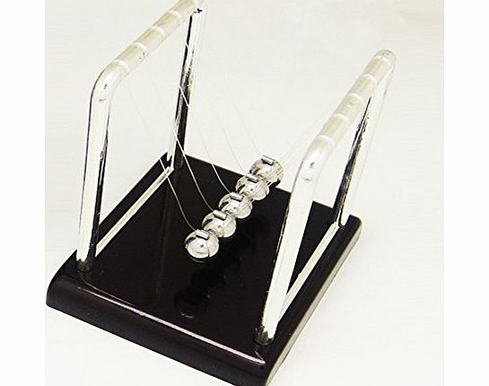 Newtons Cradle Steel Balance Ball Physics Science Pendulum Desk Fun Toy Gift