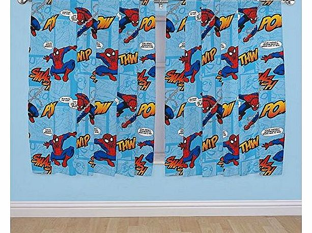 72-inch Spiderman Ultimate Thwip Curtains, Multi-Colour