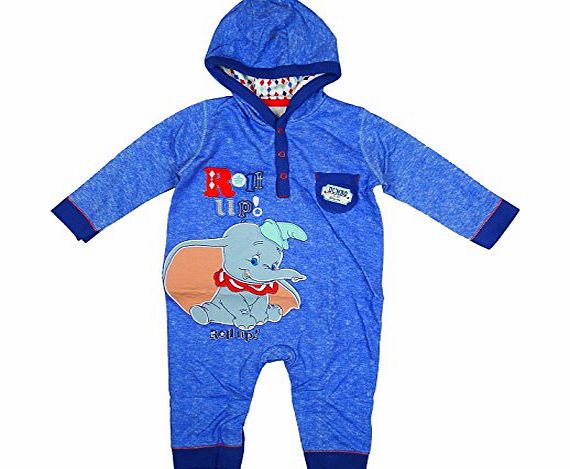 Disney Baby Disney Cute DUMBO Elephant Hooded Romper Outfit sizes Newborn to 12 Months