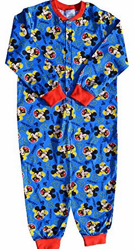 Boys Disney Mickey Mouse Cotton Onesie Pyjamas Age 2-3 Years