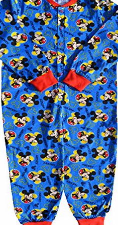 Disney Boys Disney Mickey Mouse Cotton Onesie Pyjamas Age 3-4 Years