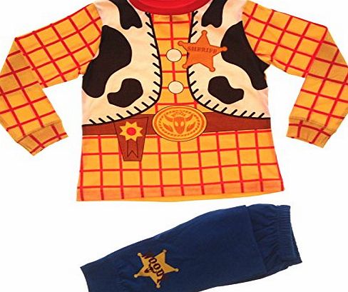 Disney Boys Kids Toy Story Woody Cowboy Pyjamas Pj Set Size UK 4-5 Years