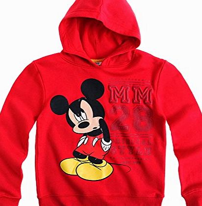 Disney Boys Mickey Mouse Hoodie Kids Hooded Jumper Long Sleeve New Age 3 4 6 8 Years