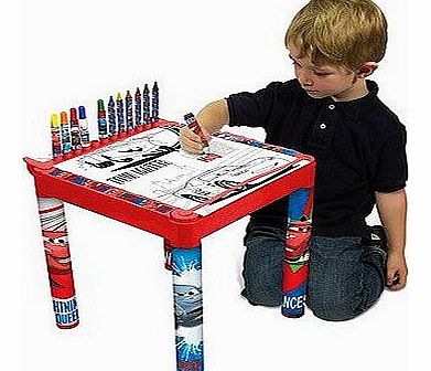 Disney Cars 2 Colouring Table