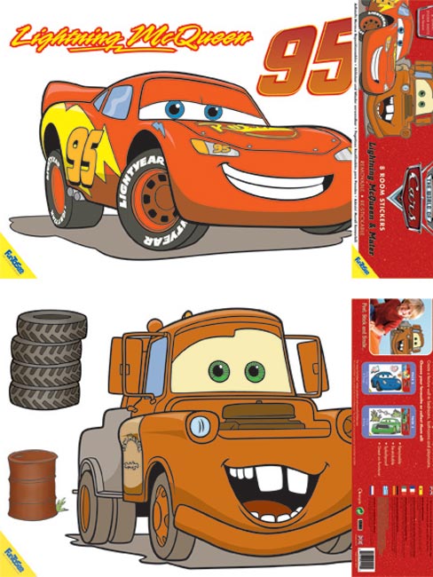 Disney Cars 8 Giant Wall Stickers