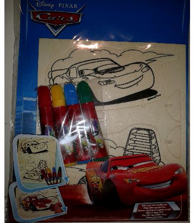 Disney Cars colour your own wooden cars