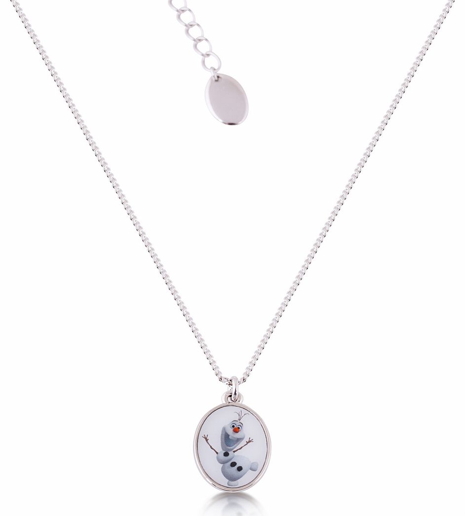 14kt White Gold Plated Frozen Olaf Cameo
