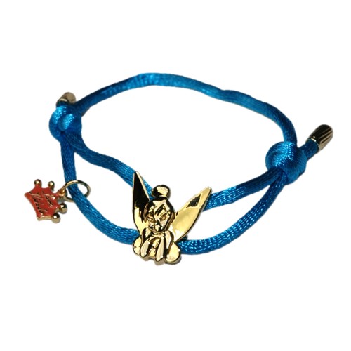 Blue Tinkerbell Silk Cord Bracelet from Disney Couture