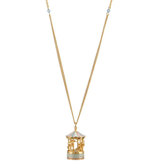 Disney Couture Gold Plated Dumbo Carousel Necklace from Disney