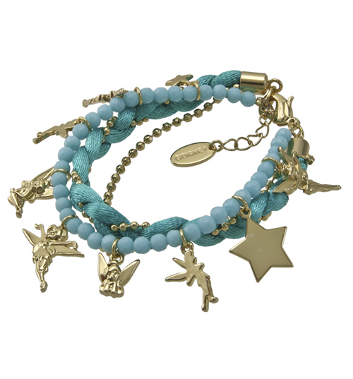 Gold Plated Multi Strand Turquoise Tinkerbell