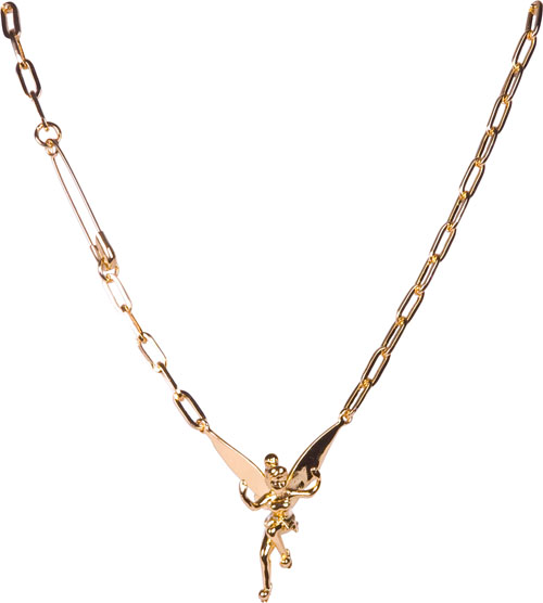 Gold Plated Pixie Hollow Flying Tinkerbell Chain