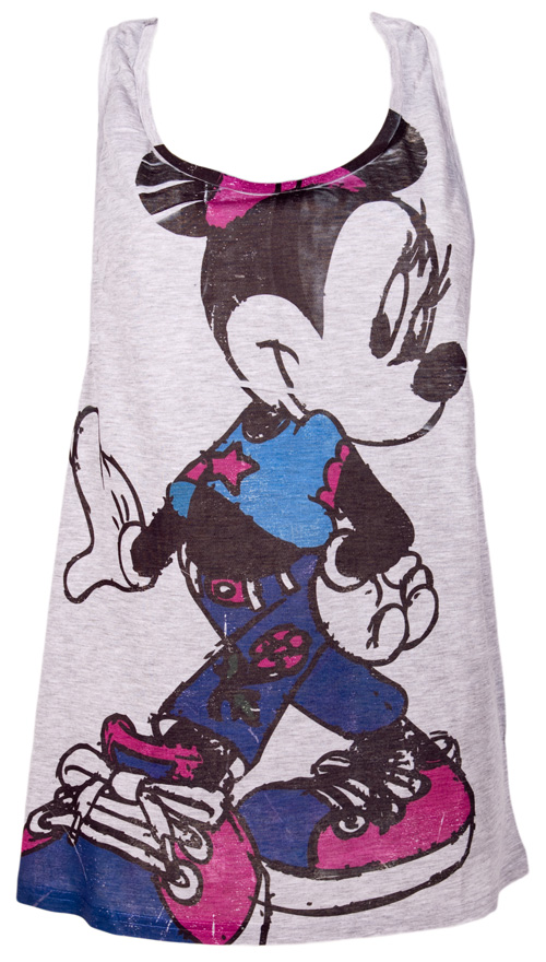 Ladies Minnie Mouse Oversized Print Vest from