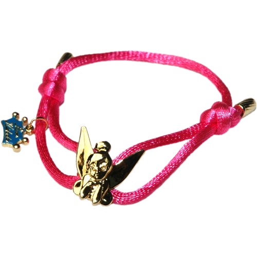 Pink Tinkerbell Silk Cord Bracelet from Disney Couture