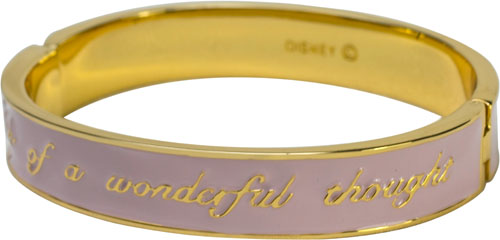 Pink Tinkerbell Think Of A Wonderful Thought Bangle from Disney Couture