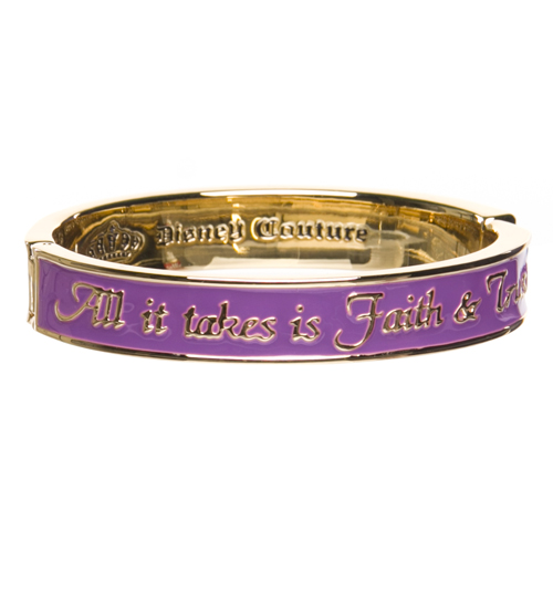 Purple Tinkerbell All It Takes Is Faith Bangle