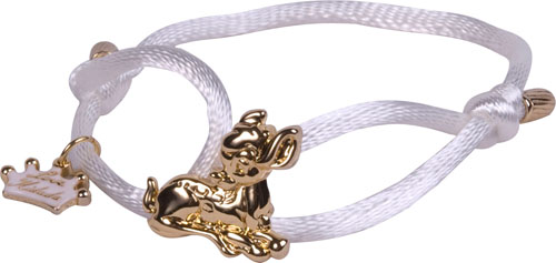 White Bambi Silk Cord Bracelet from Disney Couture