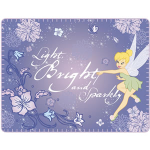 Disney Fairies Fleece Blanket - Tinkerbell Sparkle