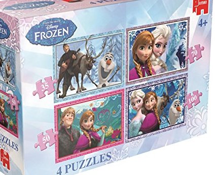 Disney Frozen 4-in-1 Jigsaw Puzzle ``NEW OCTOBER 2014