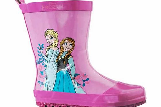 Disney Frozen Girls Pink Wellies - Size 7