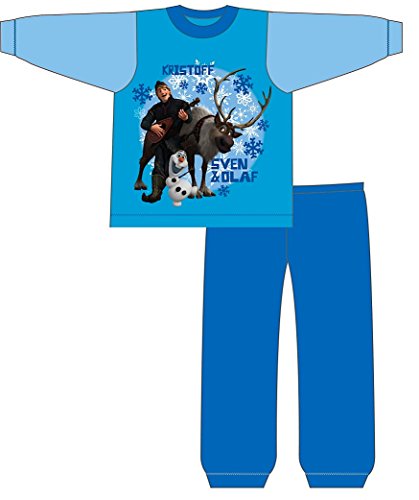 Frozen Kristoff Sven Olaf Boys Blue Pyjamas Pjs Size 12-18 Months